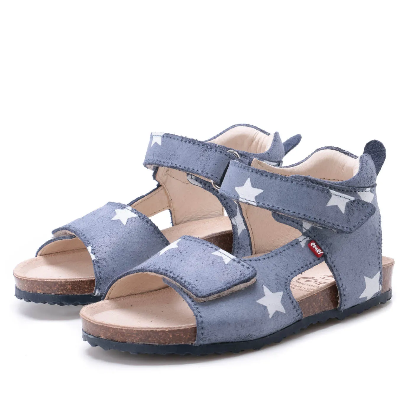 (2508B-16/2509B-16) Emel blue stars velcro sandals