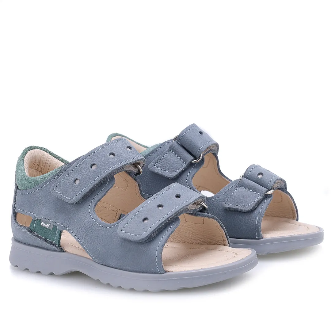 (2766A-9) Emel blue velcro sandals