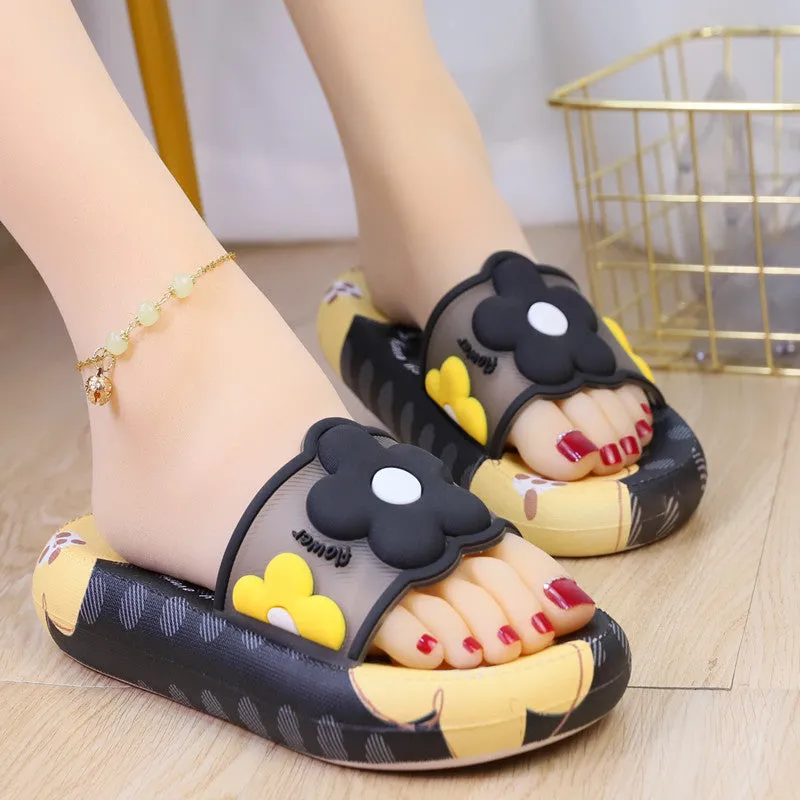 6 Colors Cute Flower Home Wear Sandals ON878