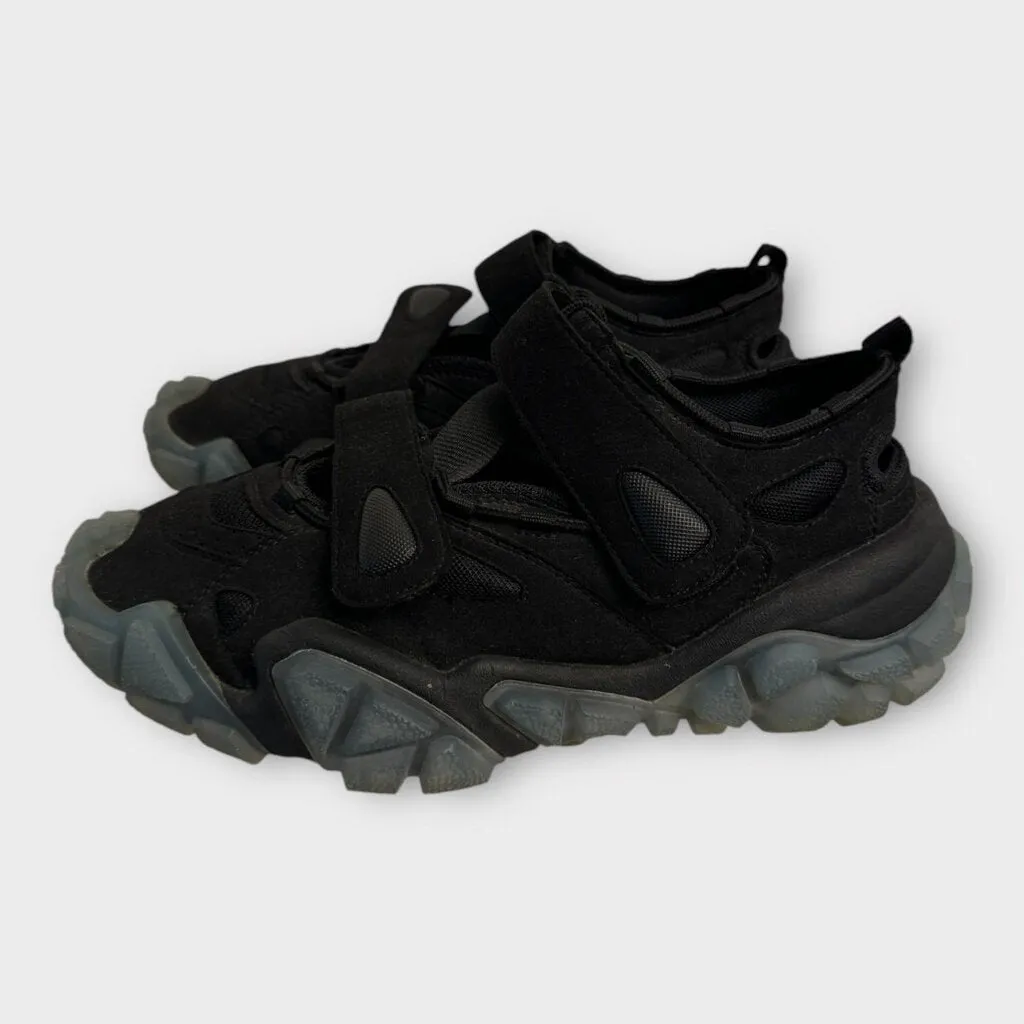 Acne Studios Black Boltzer Velcro Sandals