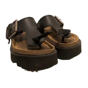 Acne Studios/Sandals/US 5.5/Leather/BLK/LEATHER SANDALS