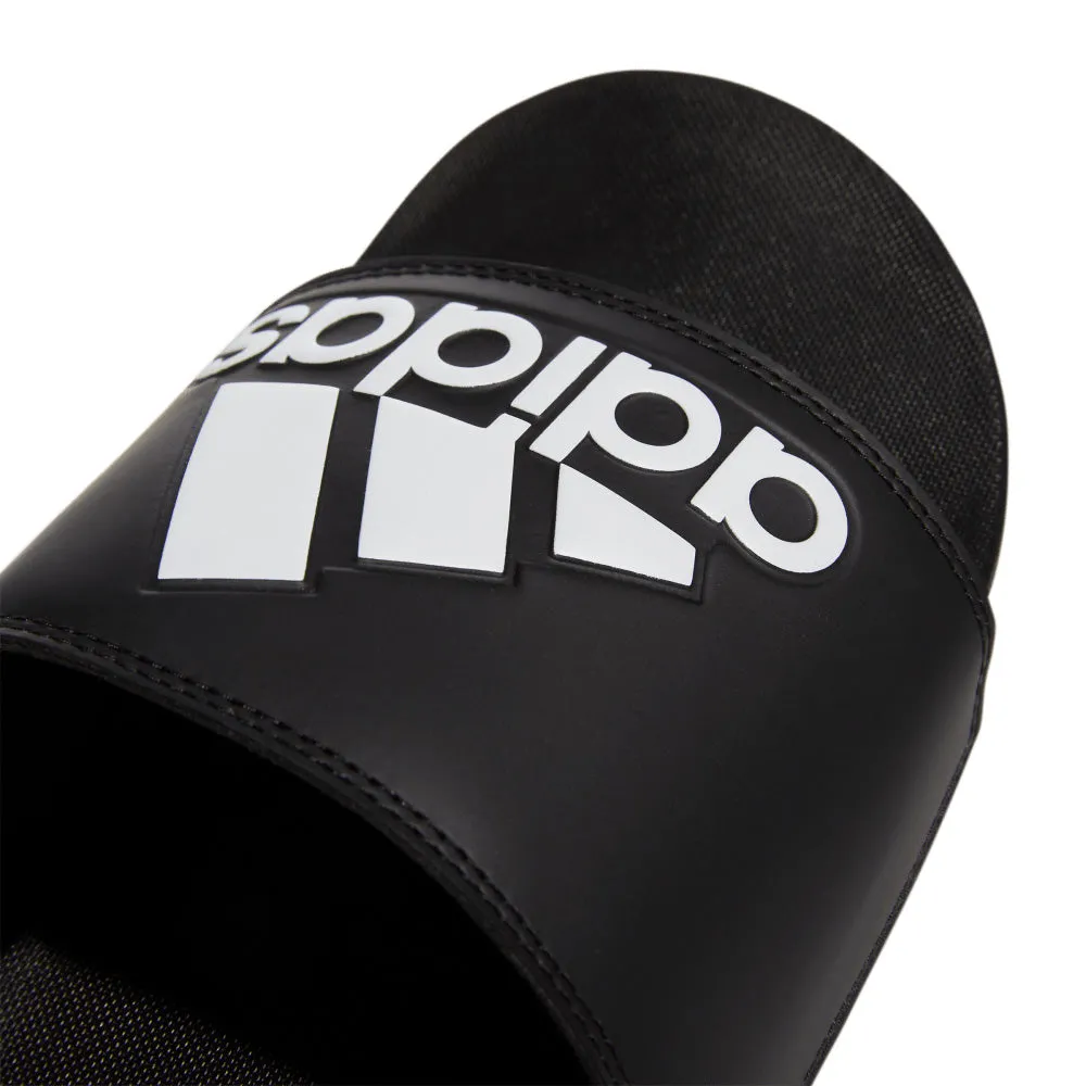 ADIDAS ADILETTE COMFORT SLIDE SANDALS - BLACK/WHITE/BLACK