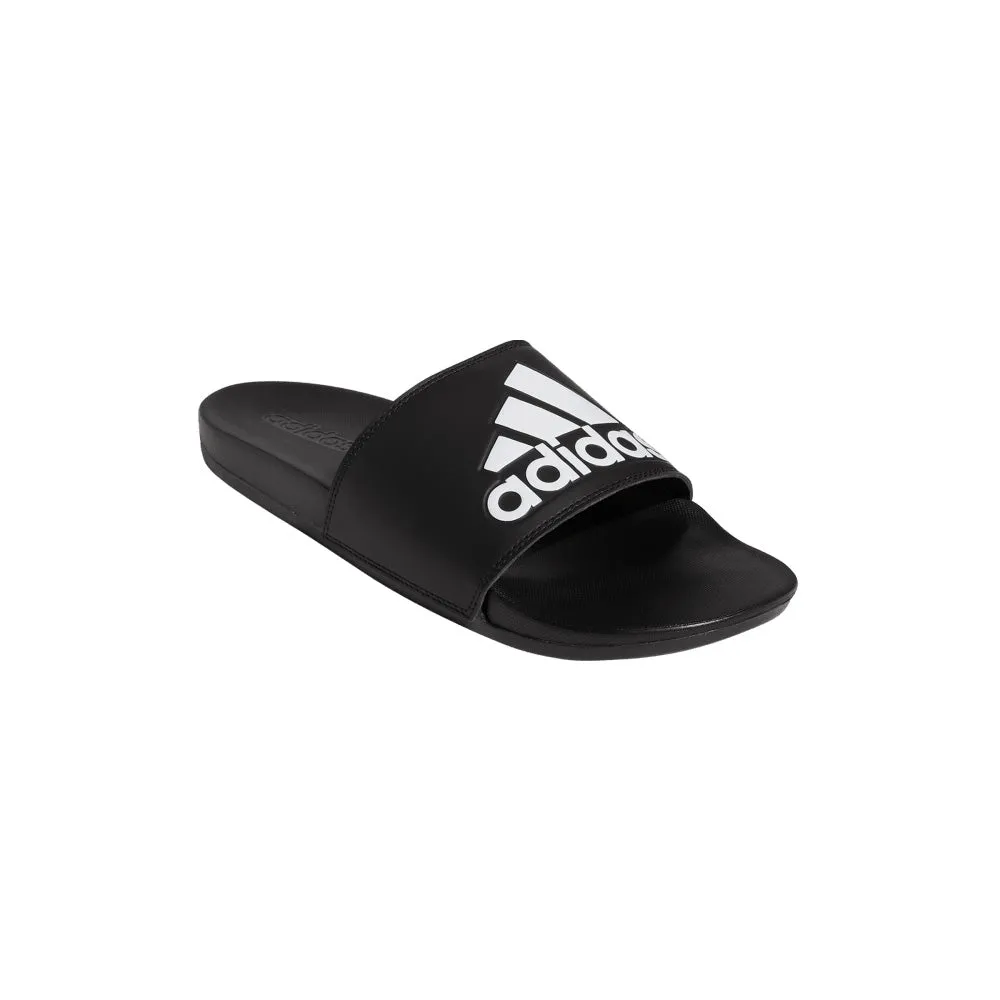 ADIDAS ADILETTE COMFORT SLIDE SANDALS - BLACK/WHITE/BLACK