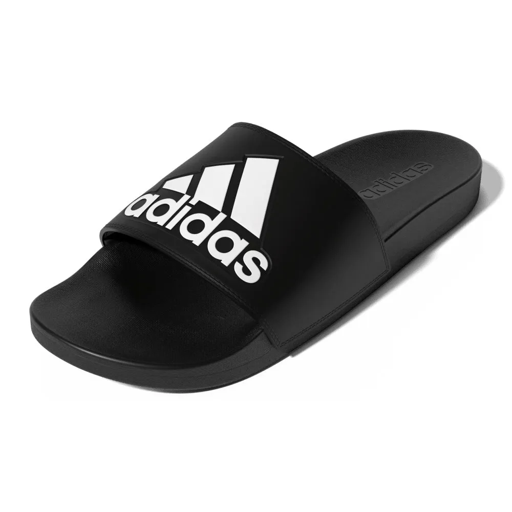 ADIDAS ADILETTE COMFORT SLIDE SANDALS - BLACK/WHITE/BLACK