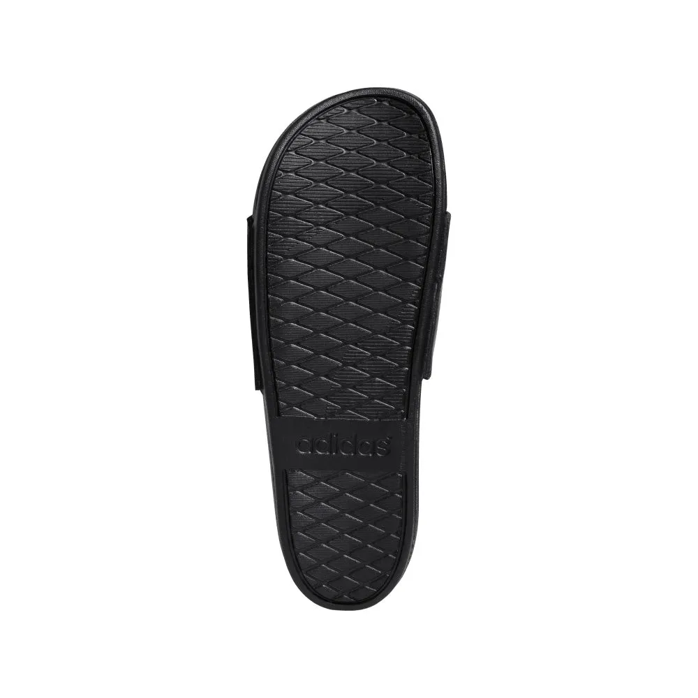 ADIDAS ADILETTE COMFORT SLIDE SANDALS - BLACK/WHITE/BLACK