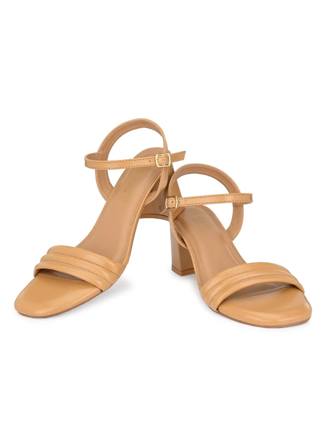 Alberto Torresi Synthetic Tan Heel Sandals for women