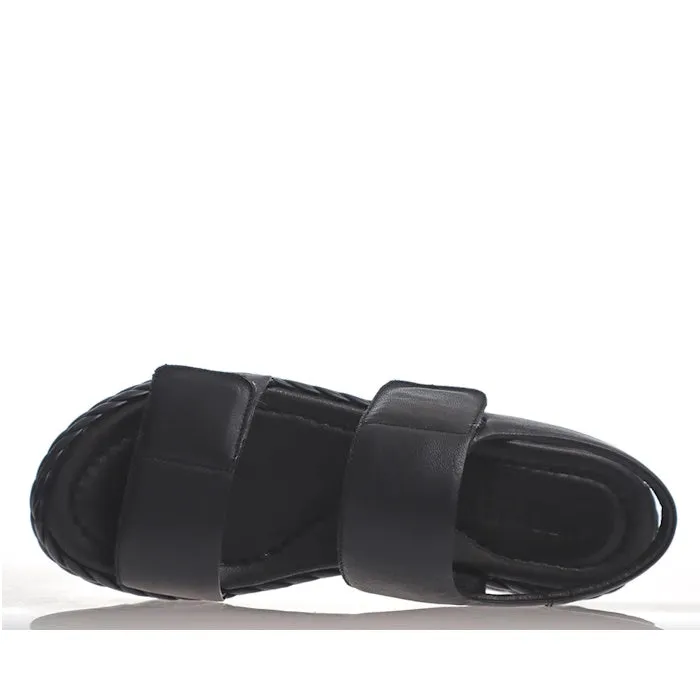 Alfie & Evie Secret Black Chunky Platform Sandals