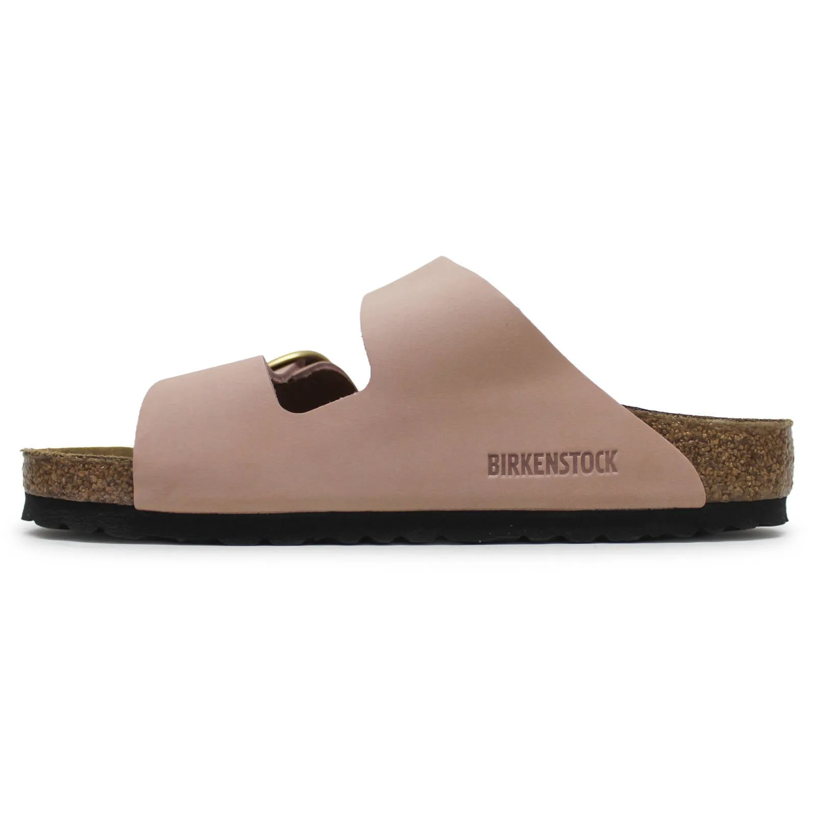 Arizona Big Buckle Nubuck Leather Unisex Slides Sandals