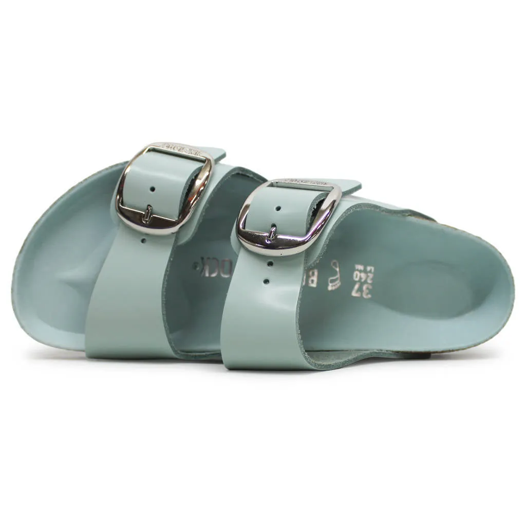 Arizona Big Buckle Patent Leather Unisex Slides Sandals