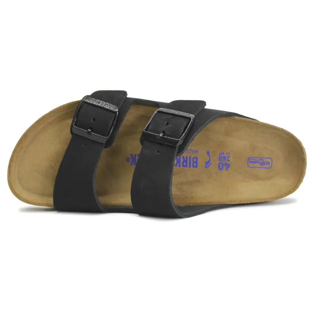 Arizona BS Nubuck Leather Unisex Slides Sandals