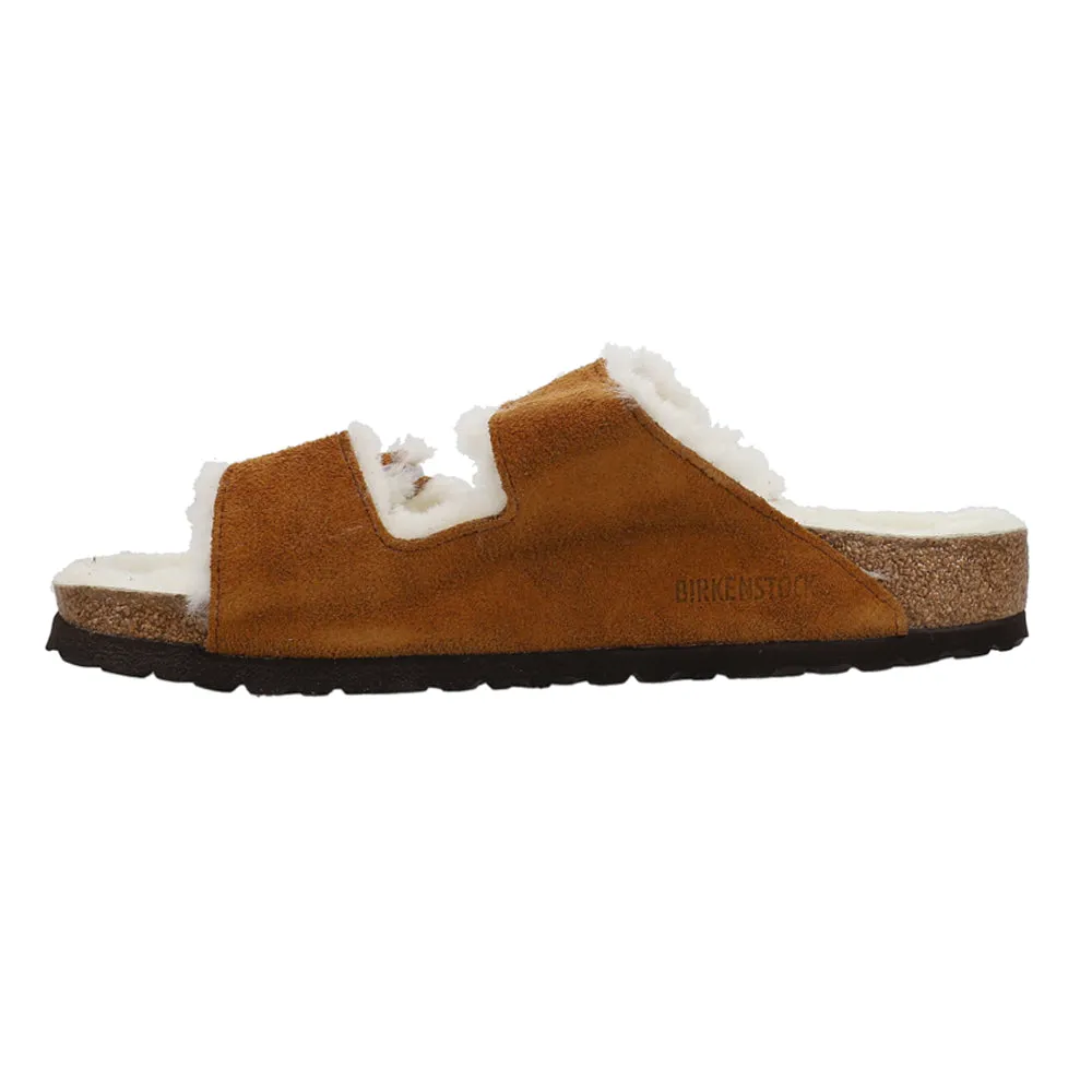 Arizona Shearling Suede Slide Sandals