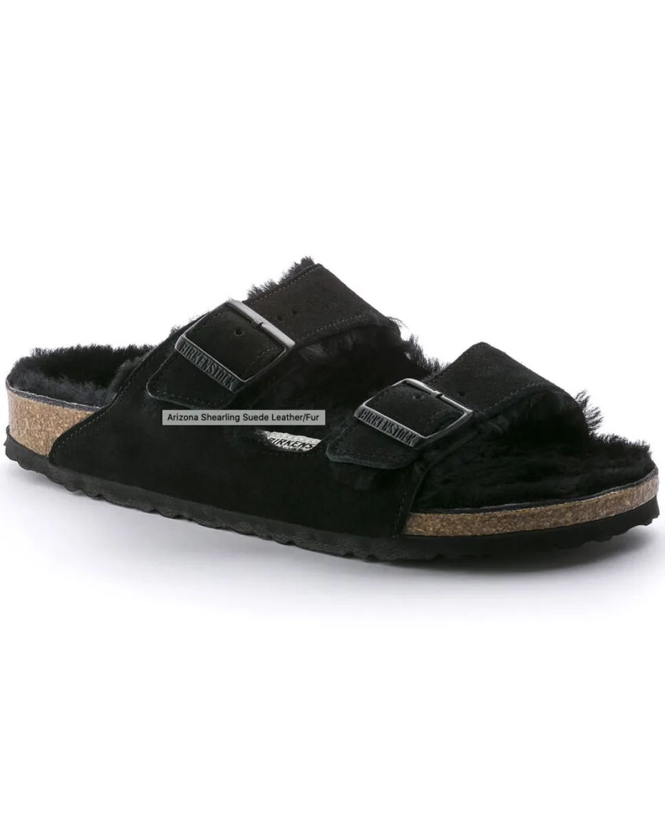 Arizona Sherling Suede Black