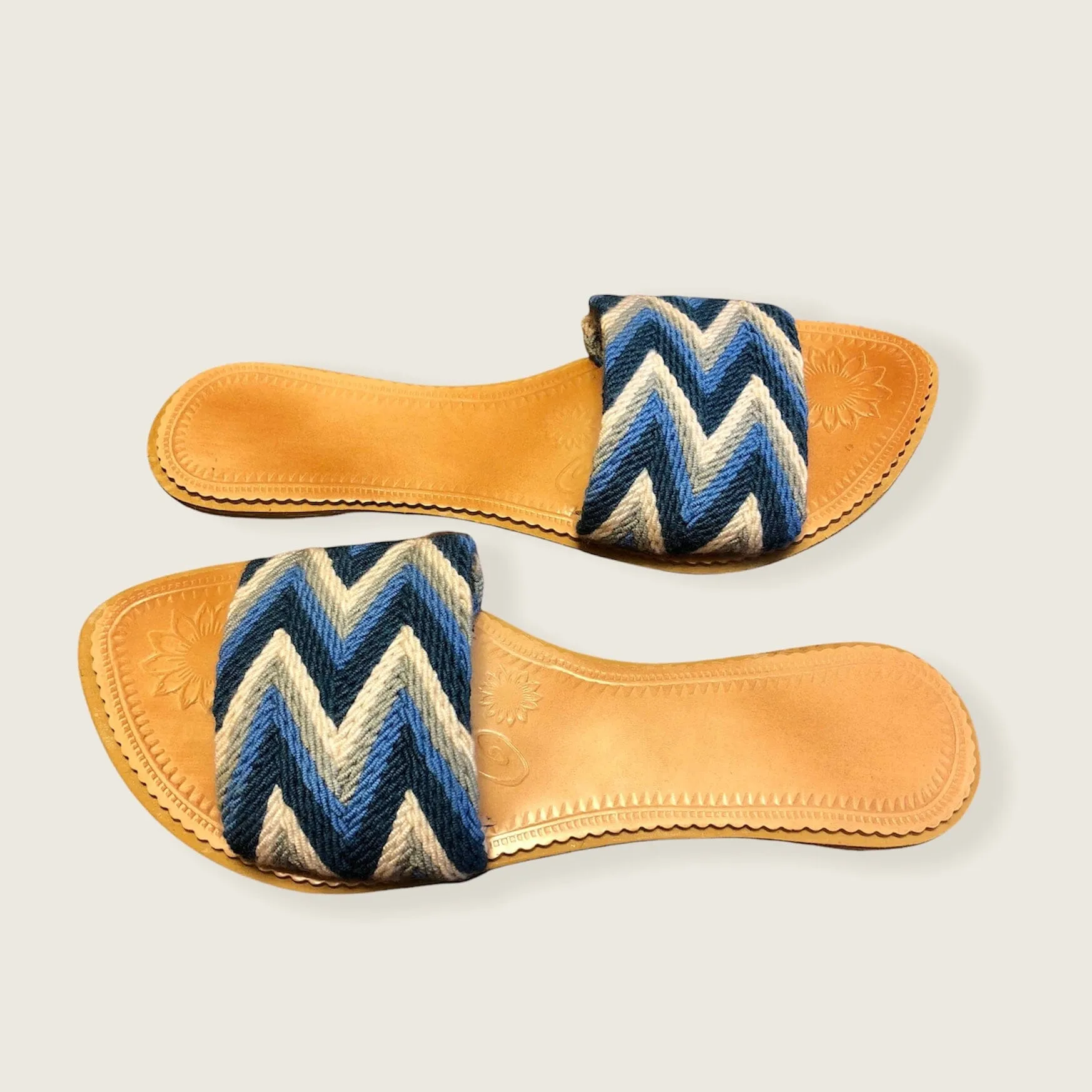 Azula Summer Sandals -  Blue Slides