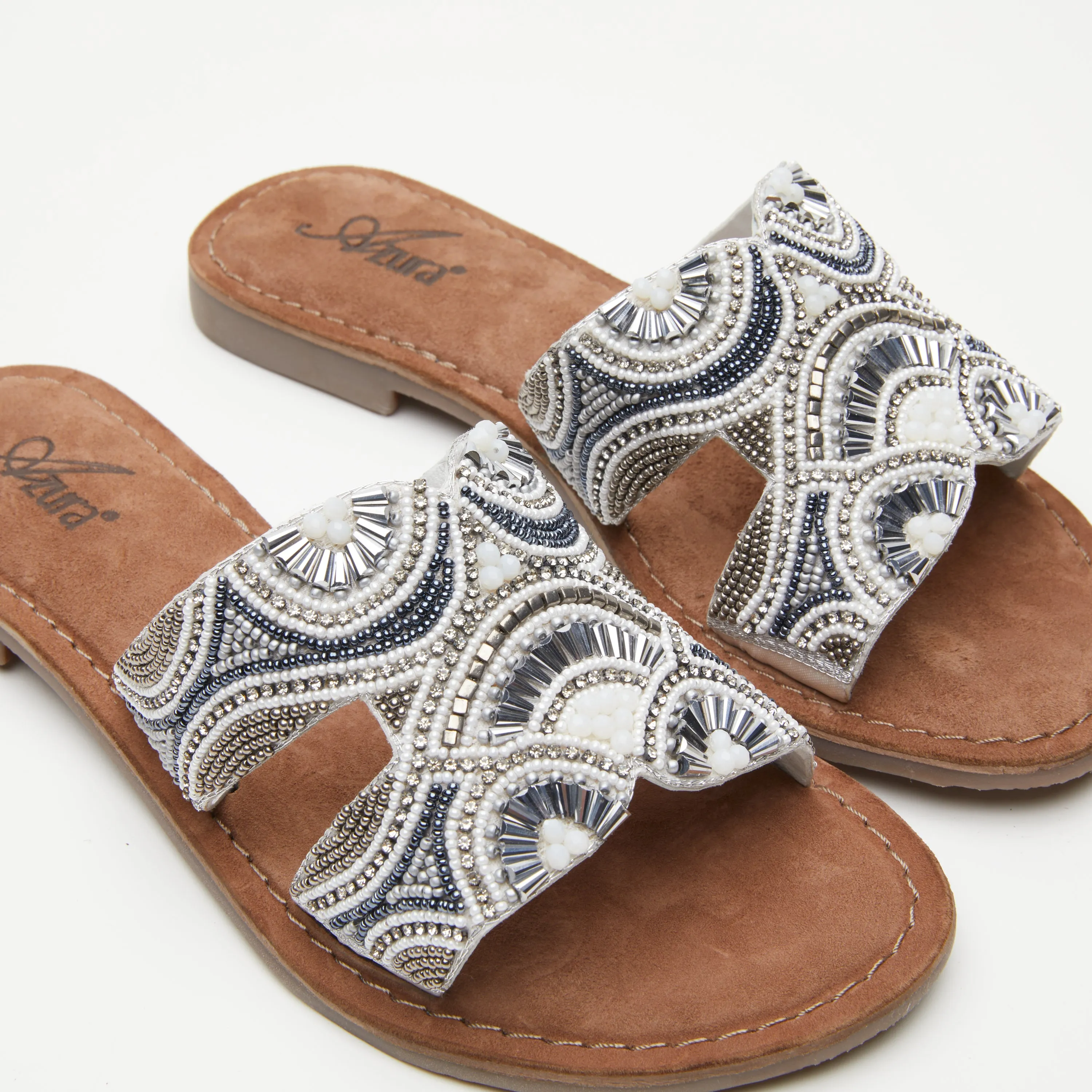 AZURA GEORGYS SLIDE SANDALS