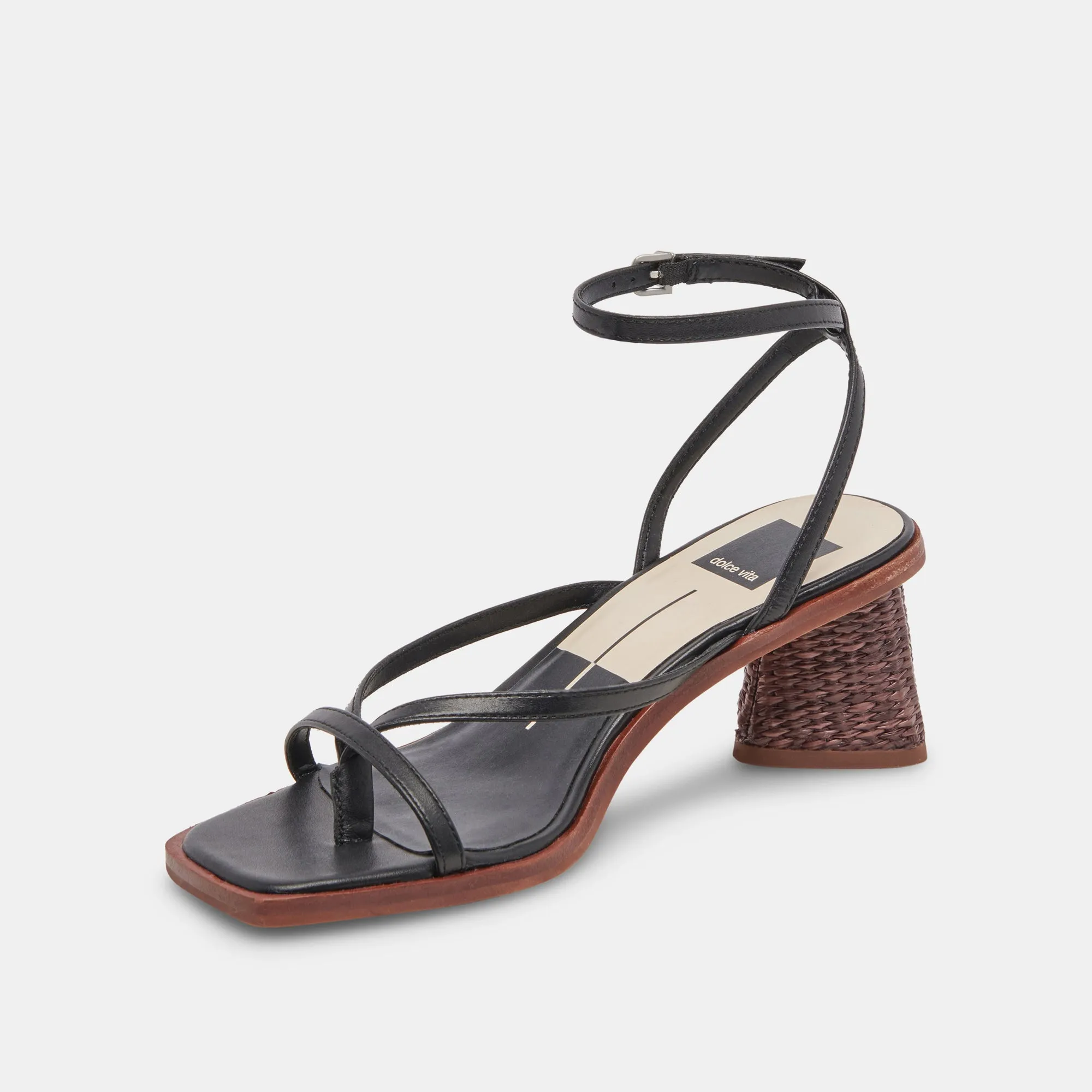 BANITA SANDALS BLACK LEATHER