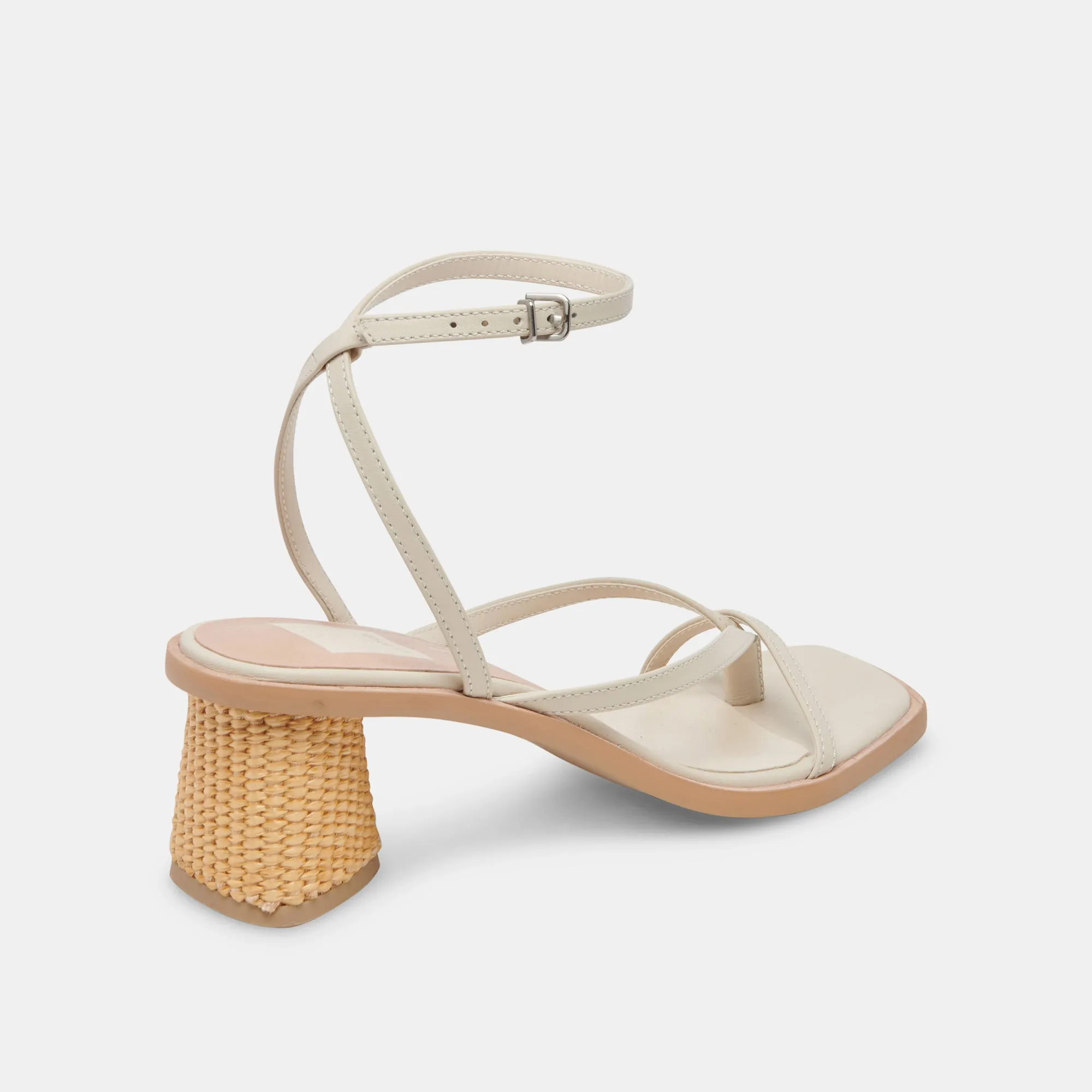 BANITA WIDE SANDALS IVORY LEATHER