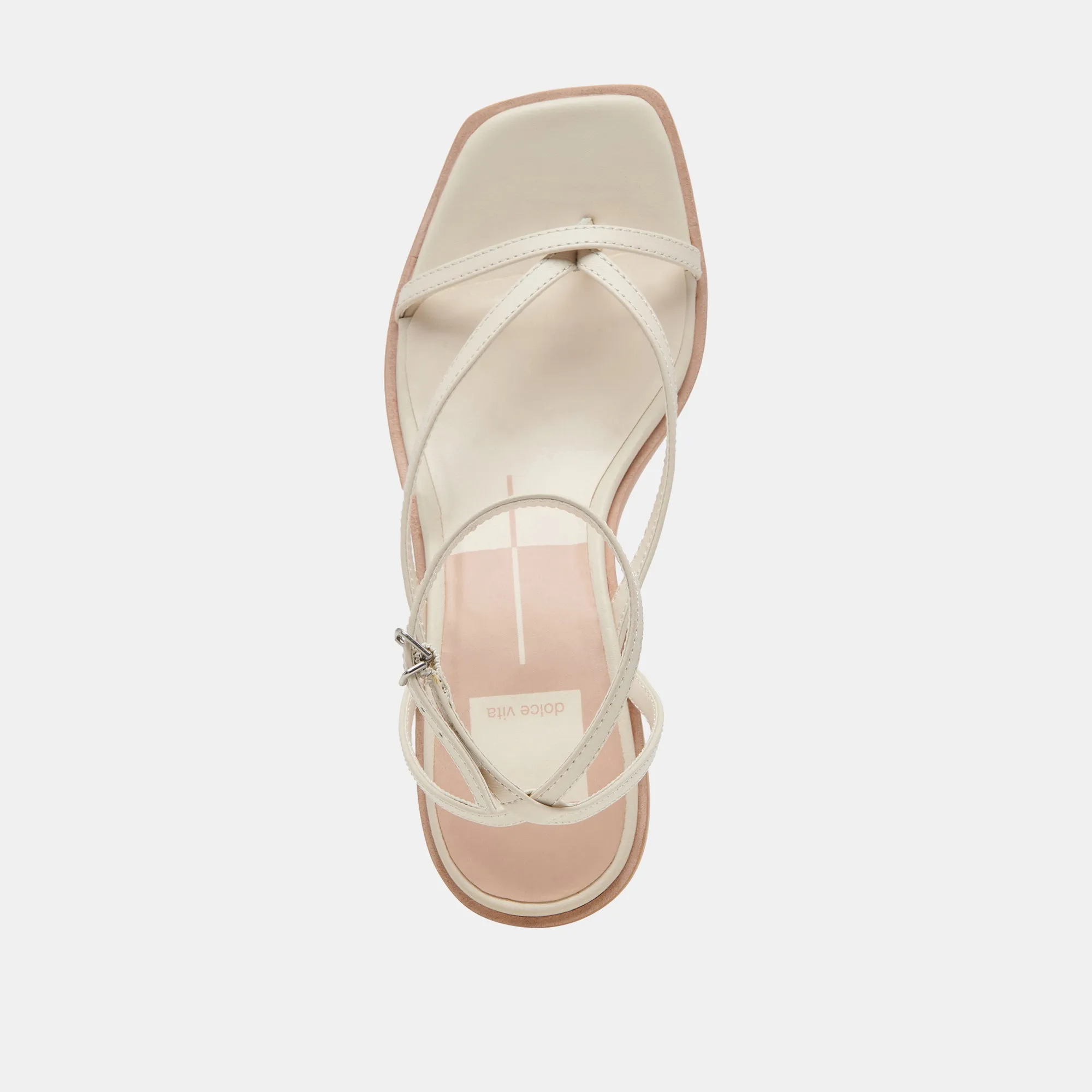 BANITA WIDE SANDALS IVORY LEATHER