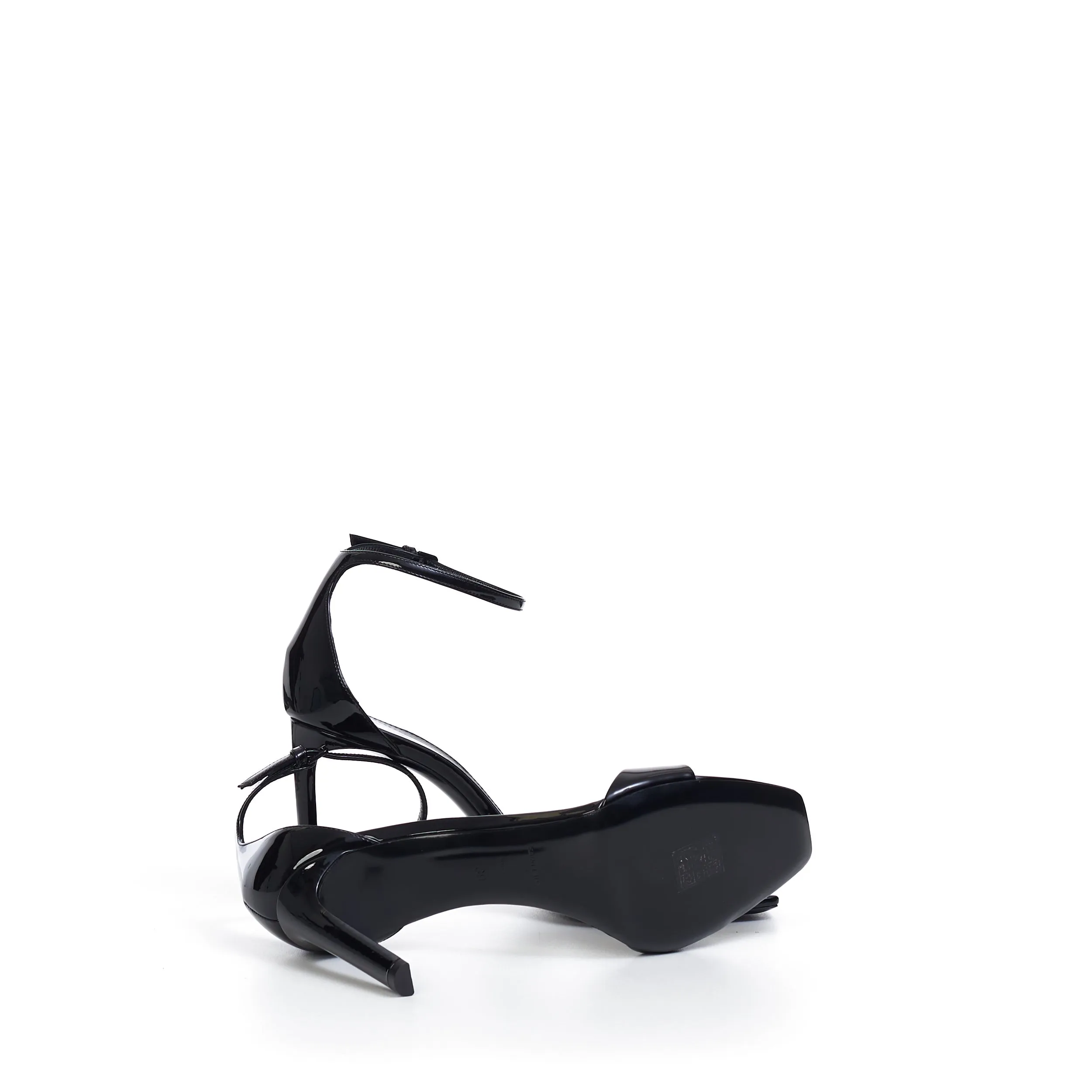 Bea Sandals In Black Patent Leather