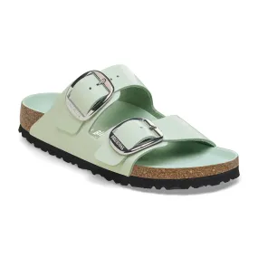 Birkenstock Arizona Big Buckle Sandal (Women) - High Shine Surf Green Leather