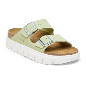 Birkenstock Arizona Chunky Sandal (Women) - Faded Lime Suede