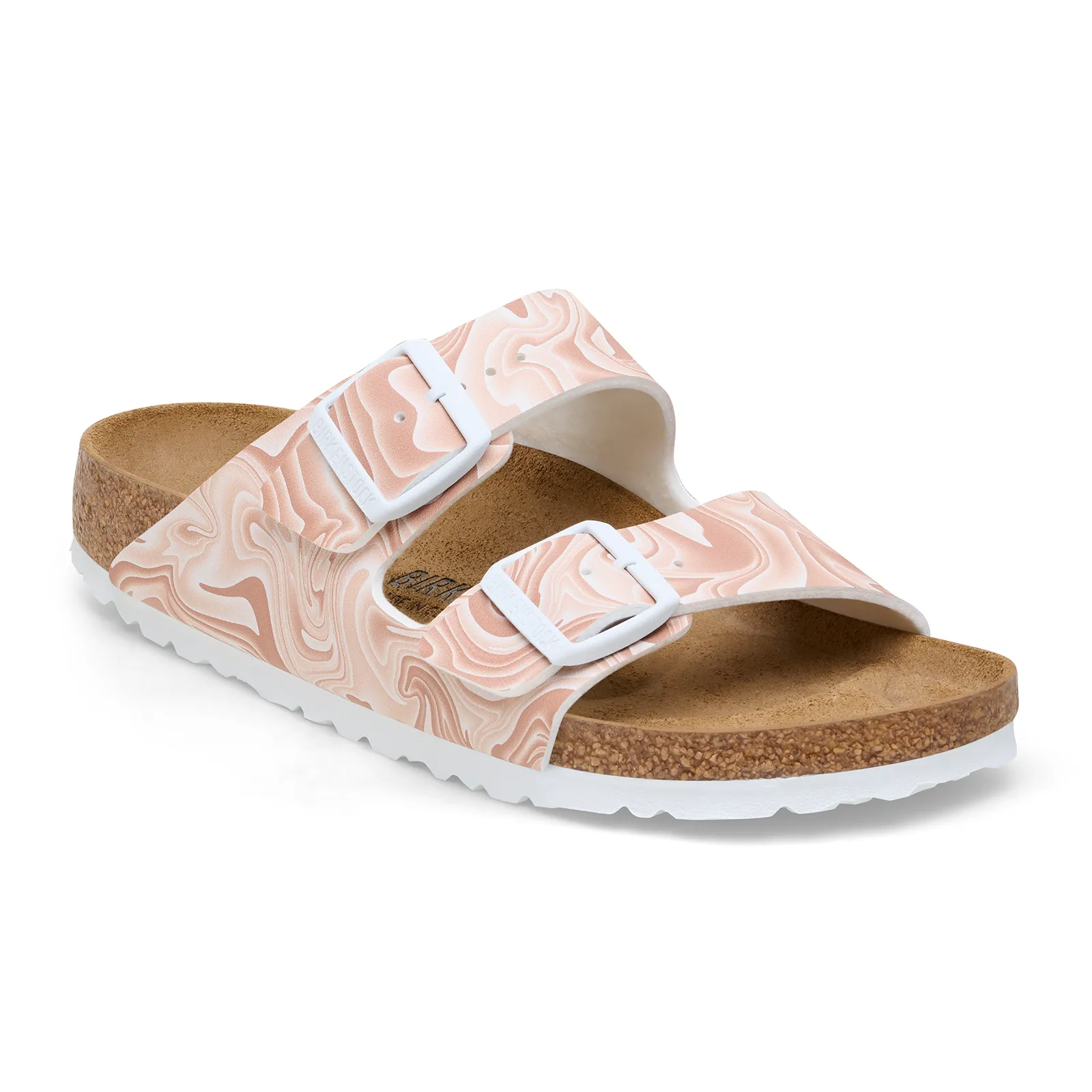 Birkenstock Arizona Grip Birko-Flor Narrow Slide Sandal (Women) - Marble New Beige