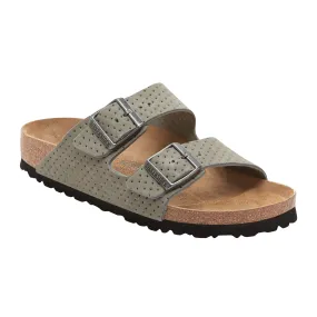 Birkenstock Arizona Narrow Slide Sandal (Women) - Dotted Stone Coin Suede