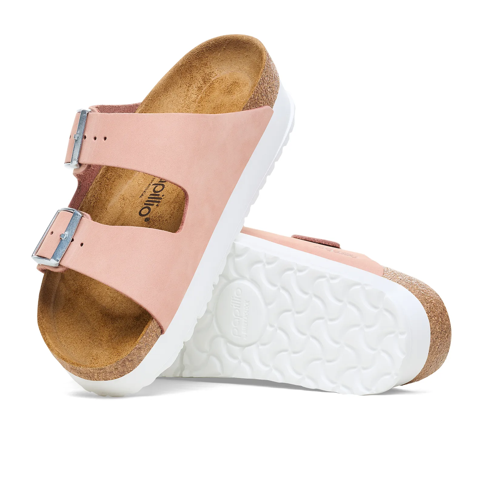 Birkenstock Arizona Platform Sandal (Women) - Soft Pink Nubuck