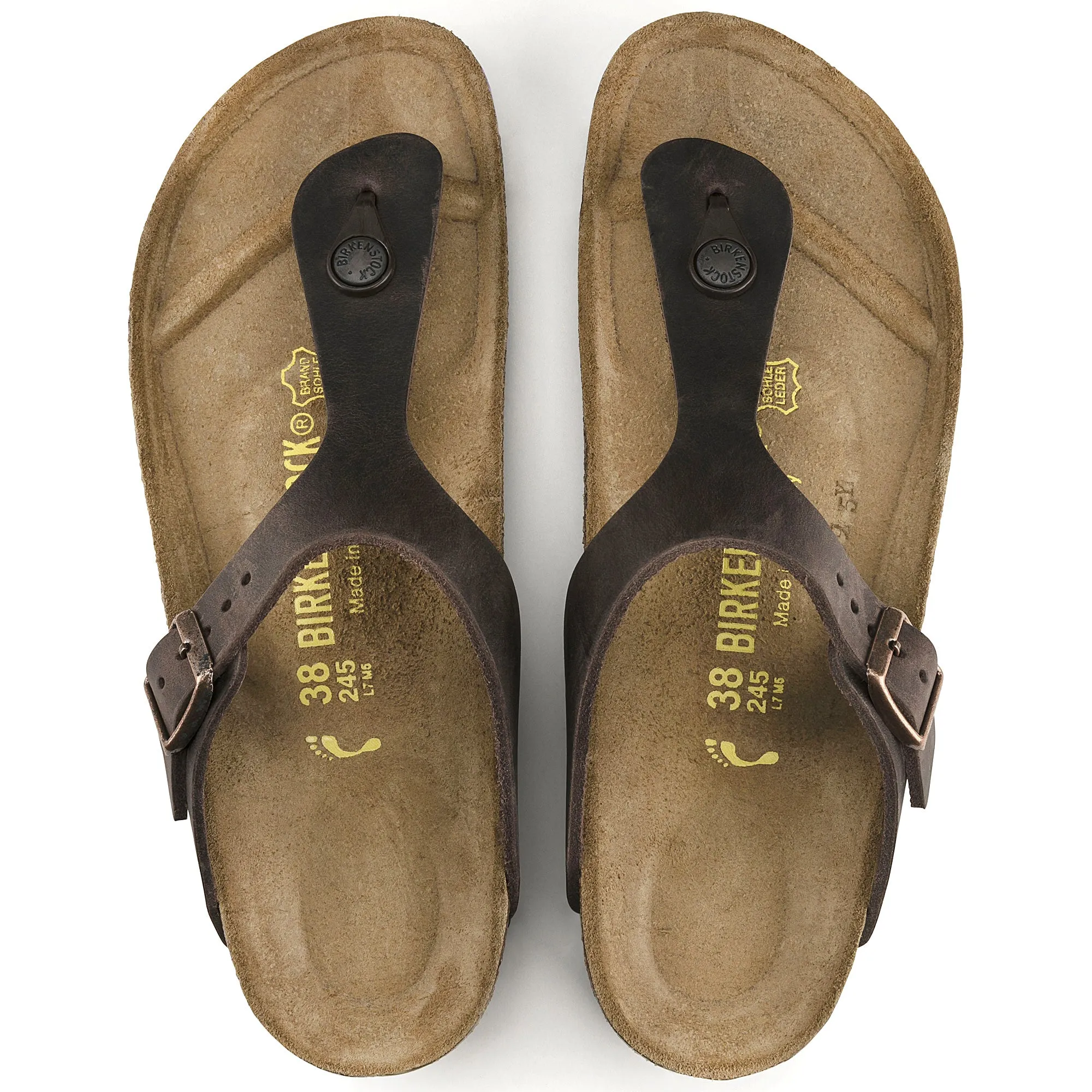 Birkenstock Gizeh NU Oiled Habana Narrow 743833