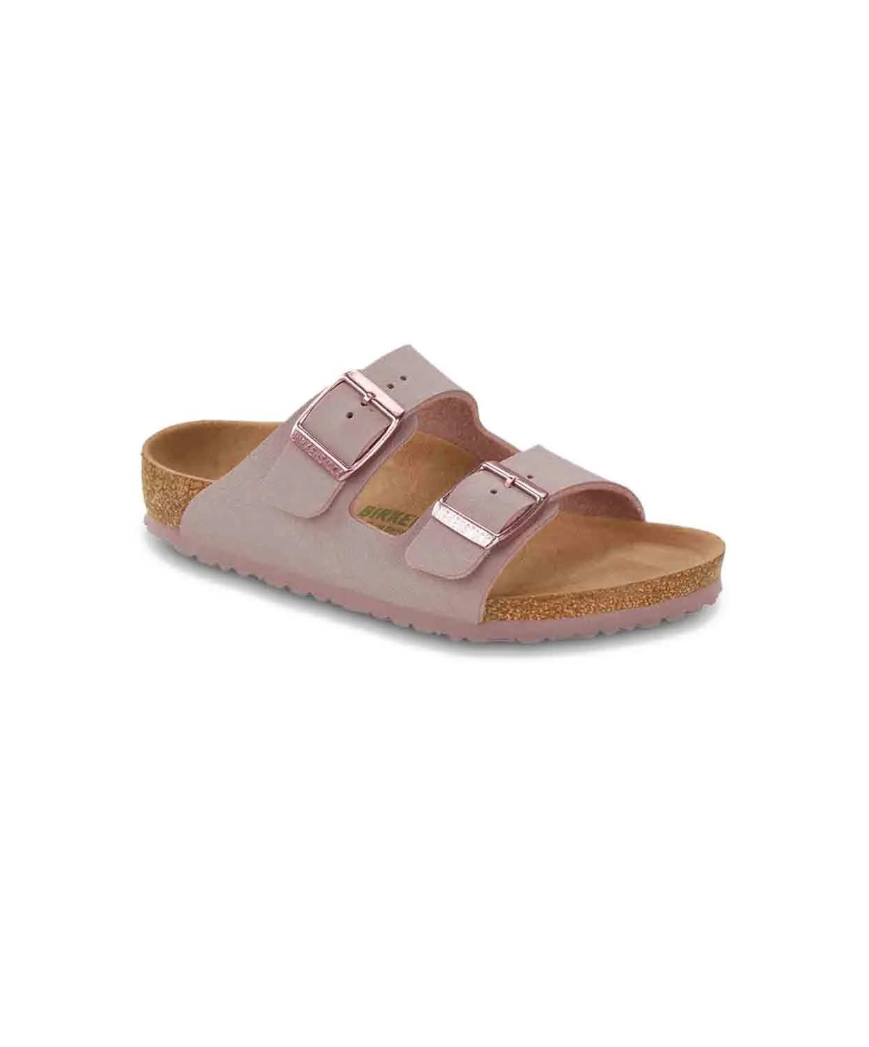 Birkenstock Kids Arizona BirkiBuc Earthy Lavender Blush (Fog) Vegan Sandals