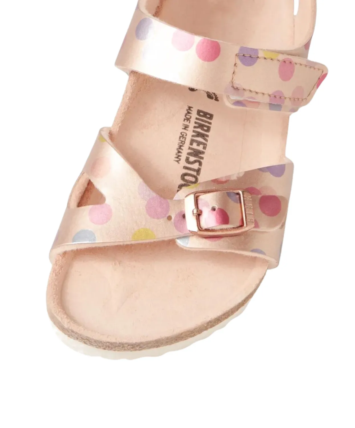 Birkenstock Kids Colorado Birko-Flor Electric Metallic Dots Copper Sandals