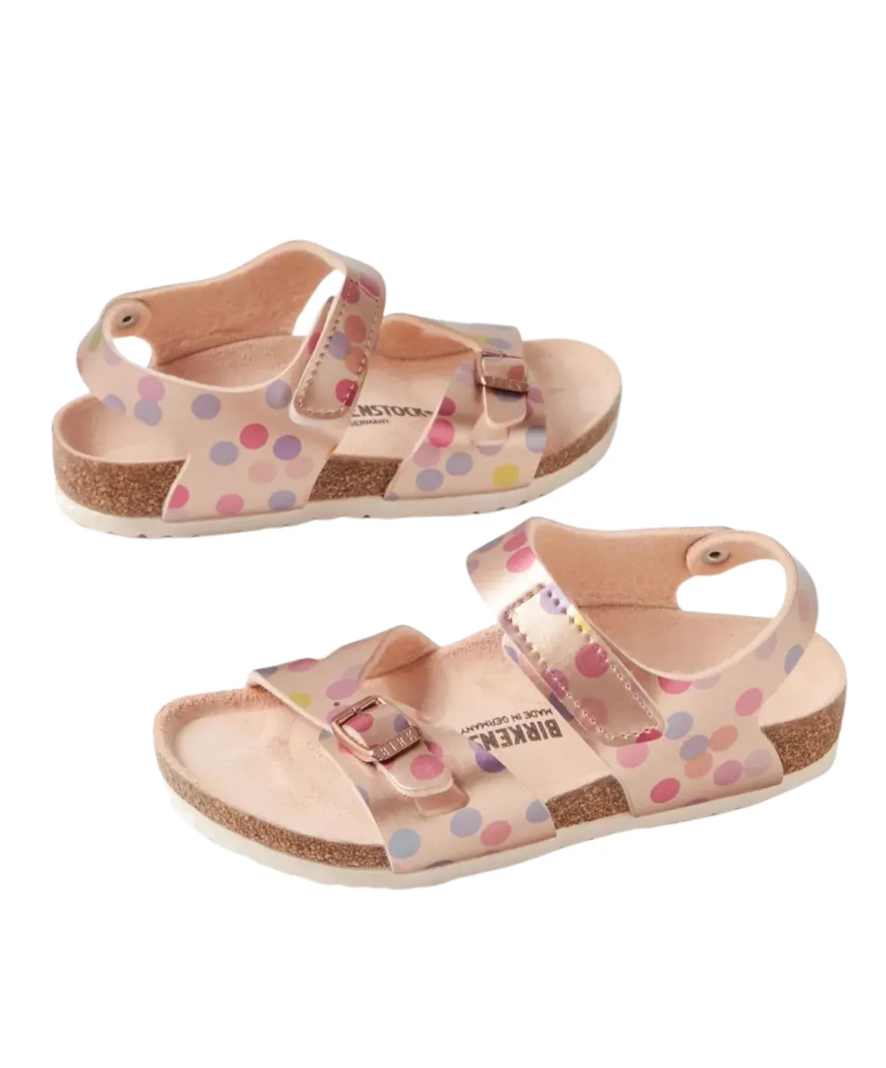 Birkenstock Kids Colorado Birko-Flor Electric Metallic Dots Copper Sandals