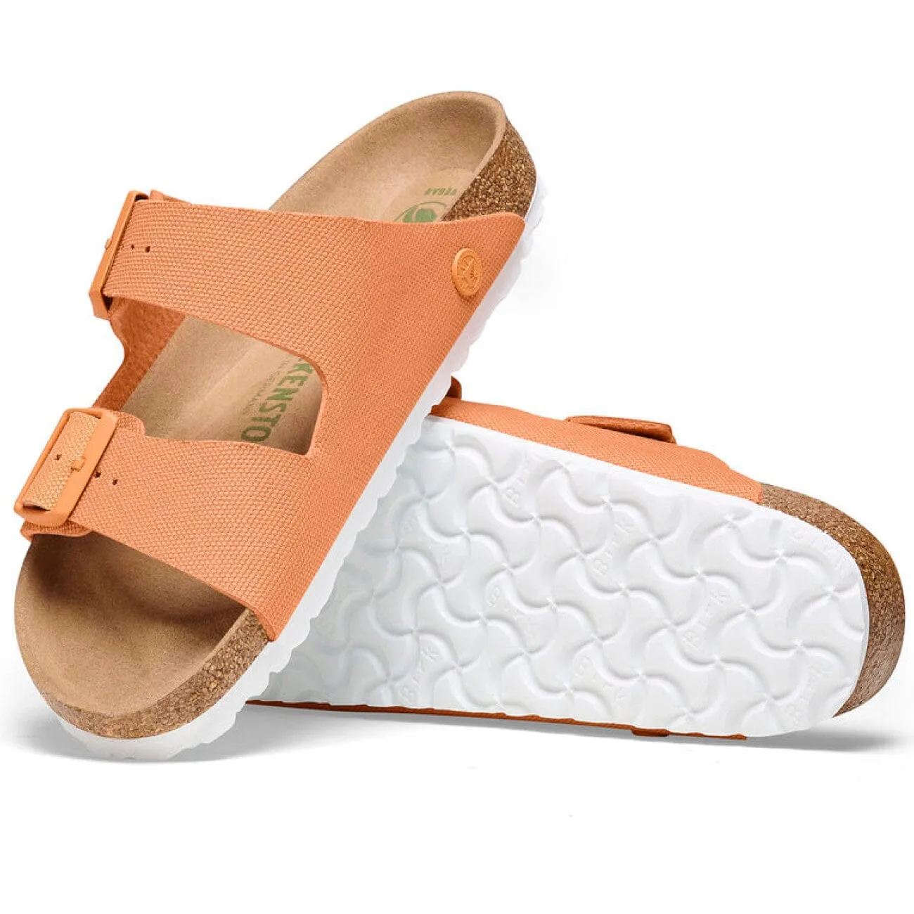 Birkenstock Seasonal, Arizona, Vegan Canvas, Regular Fit, Papaya Textile