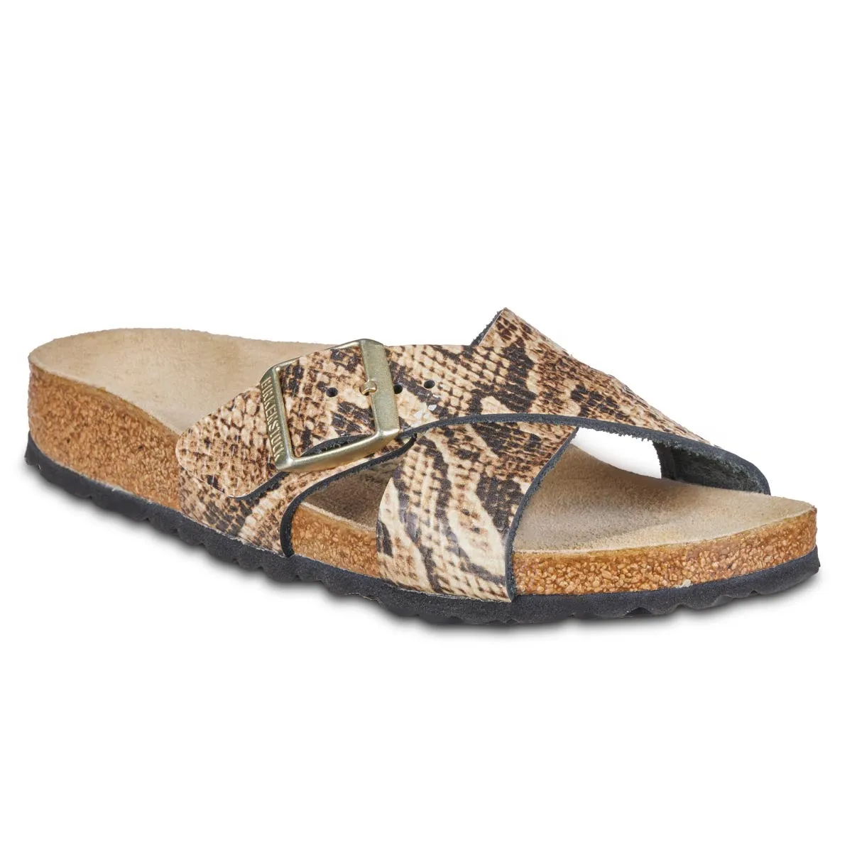 Birkenstock Siena Embossed Leather Snake Sandals