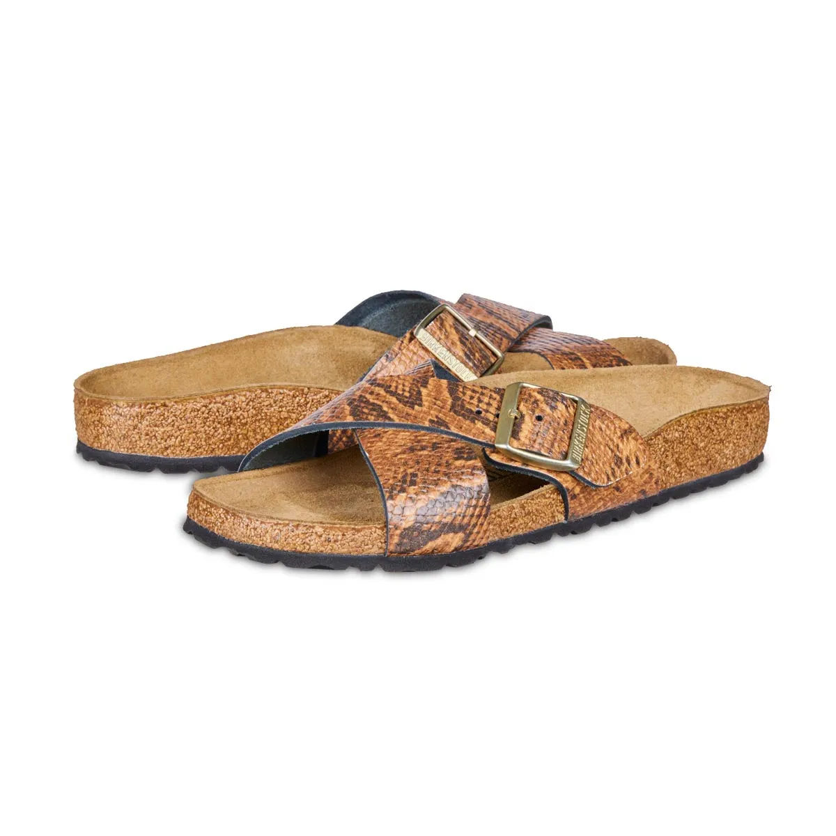 Birkenstock Siena Embossed Leather Snake Sandals