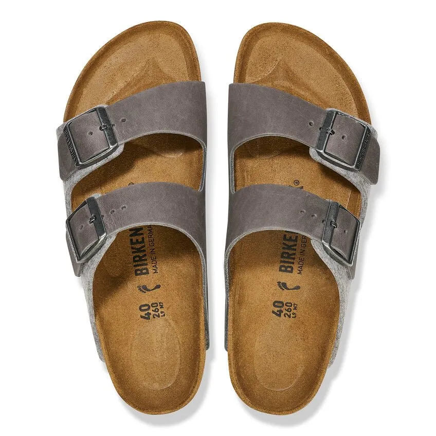 Birkenstock Women's Arizona - Light Gray Wool Felt/Leather