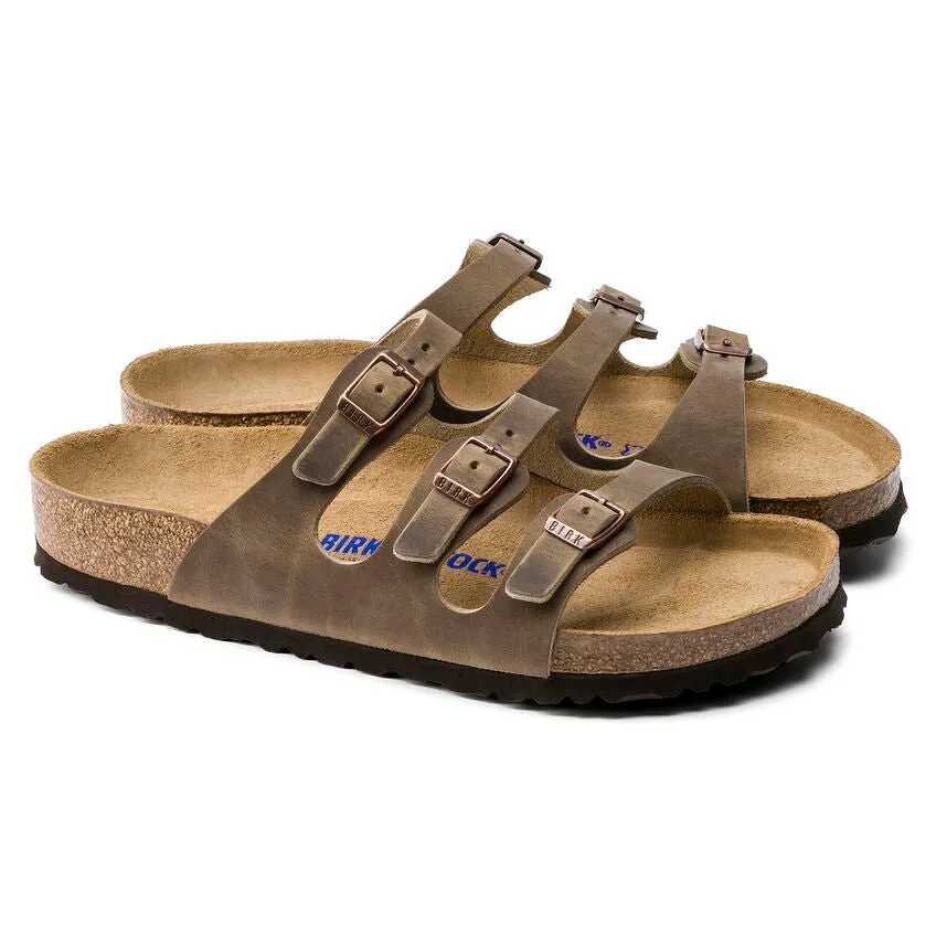 Birkenstock Women's Florida Soft Footbed - Tobacco Brown