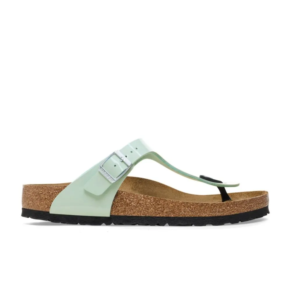 Birkenstock Women's Gizeh - Patent Surf Green