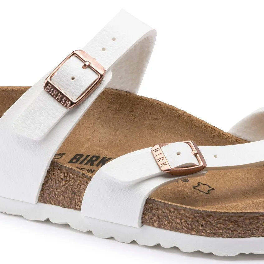 Birkenstock Women's Mayari - White Birko-Flor/Copper