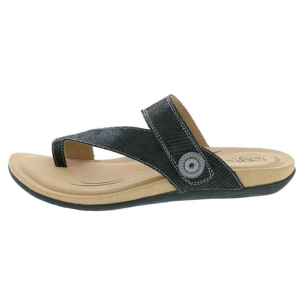 Biza Lena Black Sandal (Women's)