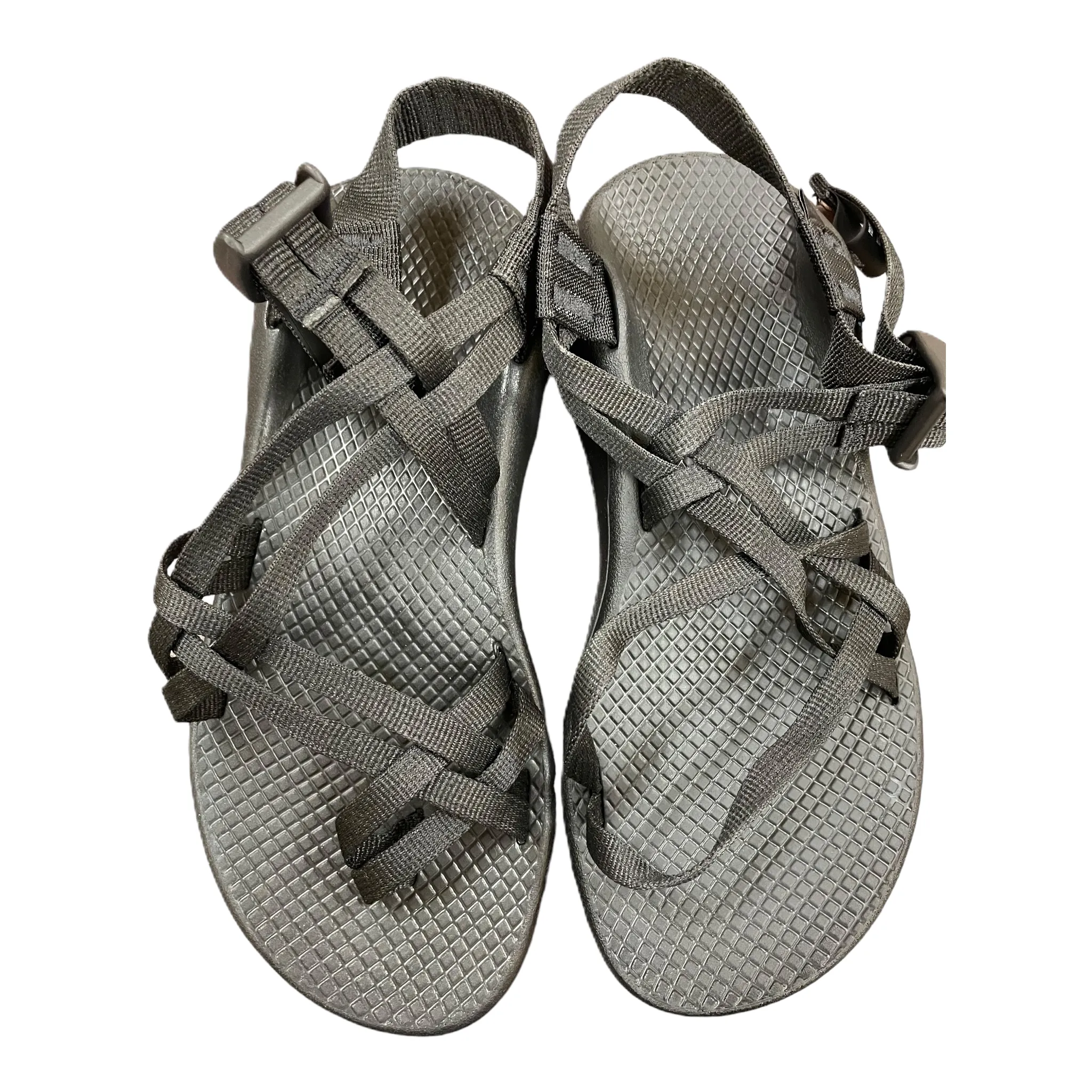 Black Sandals Flats By Chacos, Size: 6