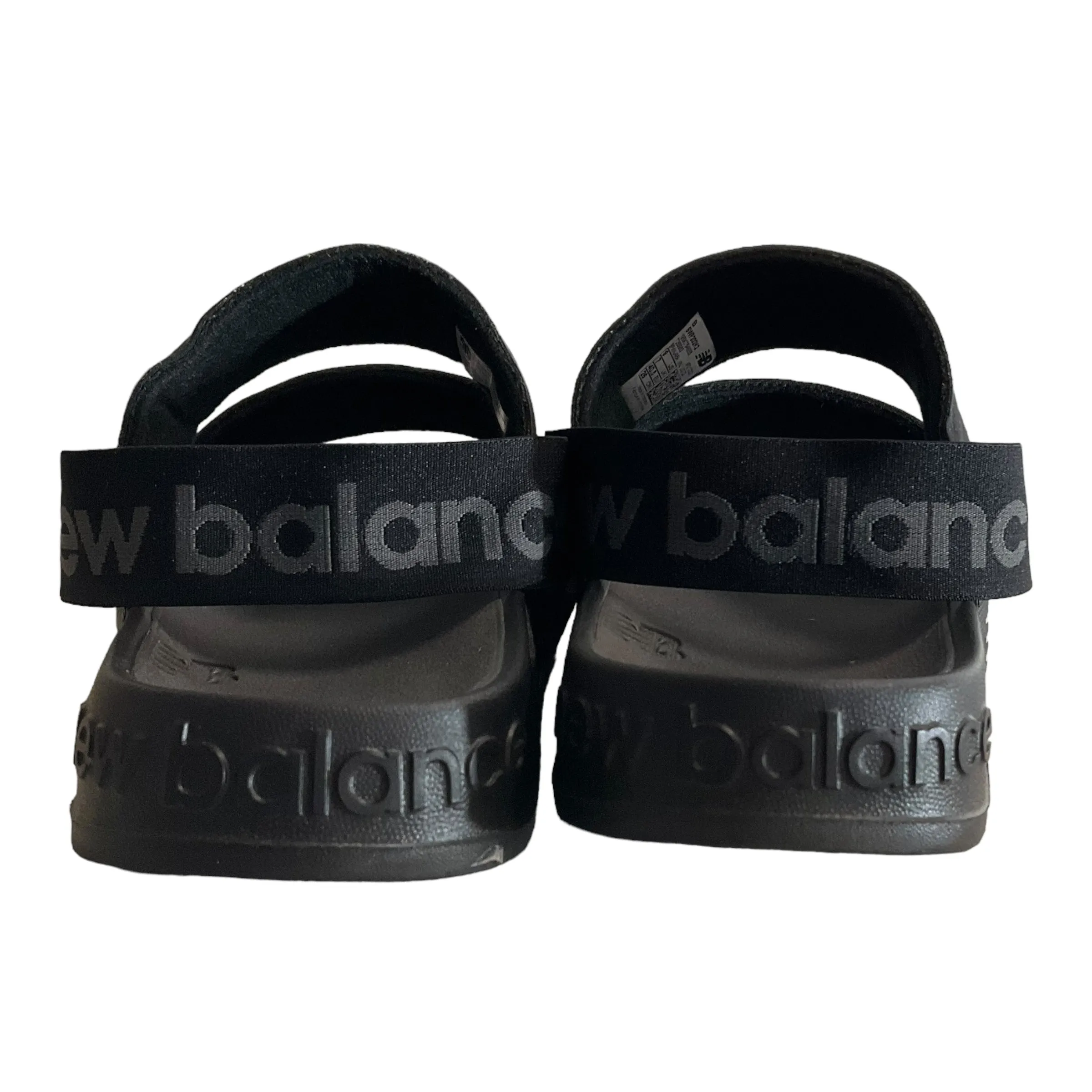 Black Sandals Flats New Balance, Size 9