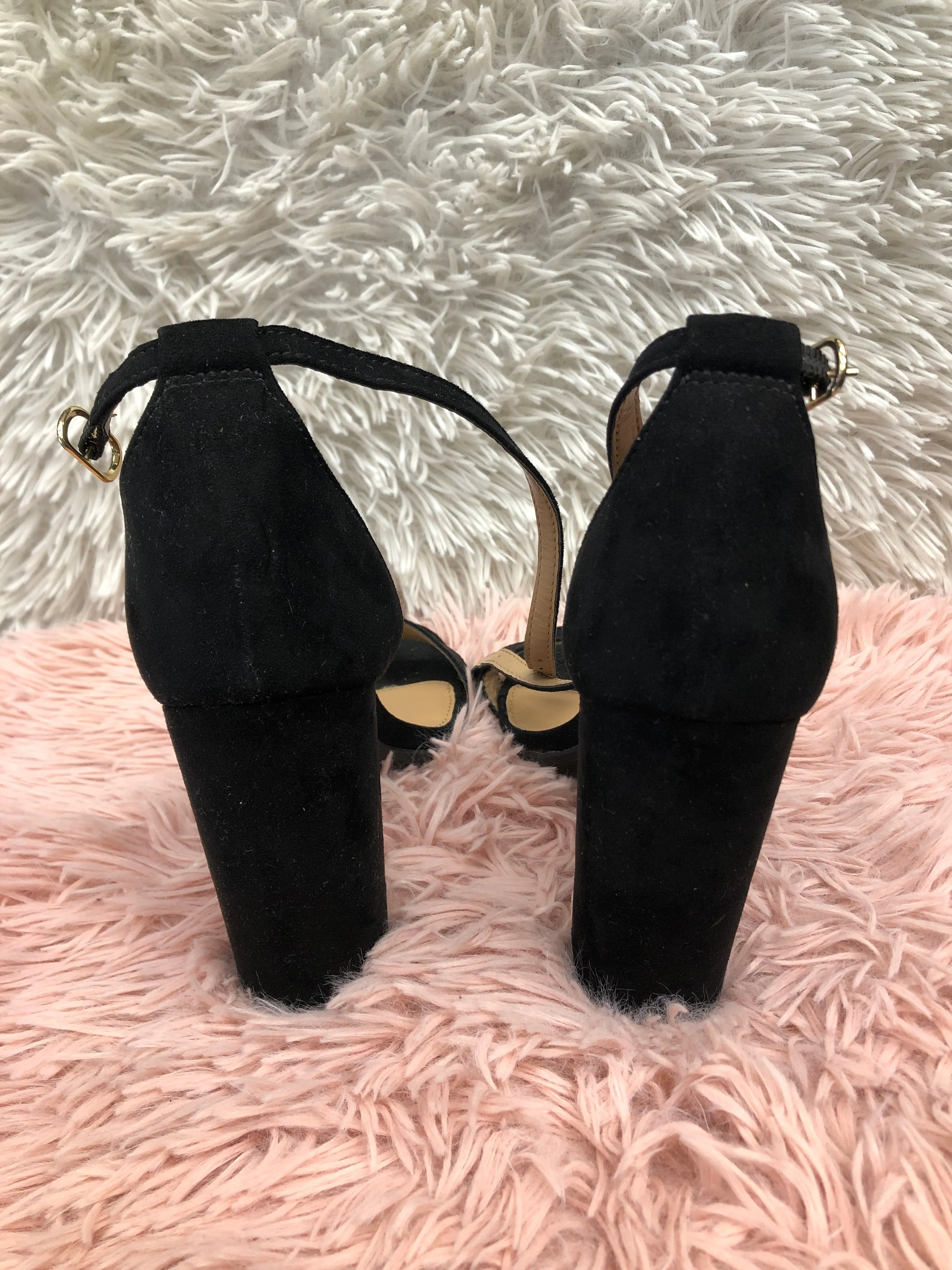 Black Sandals Heels Block Merona, Size 8.5