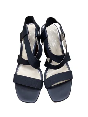 Black Sandals Heels Wedge Jessica Simpson, Size 9.5