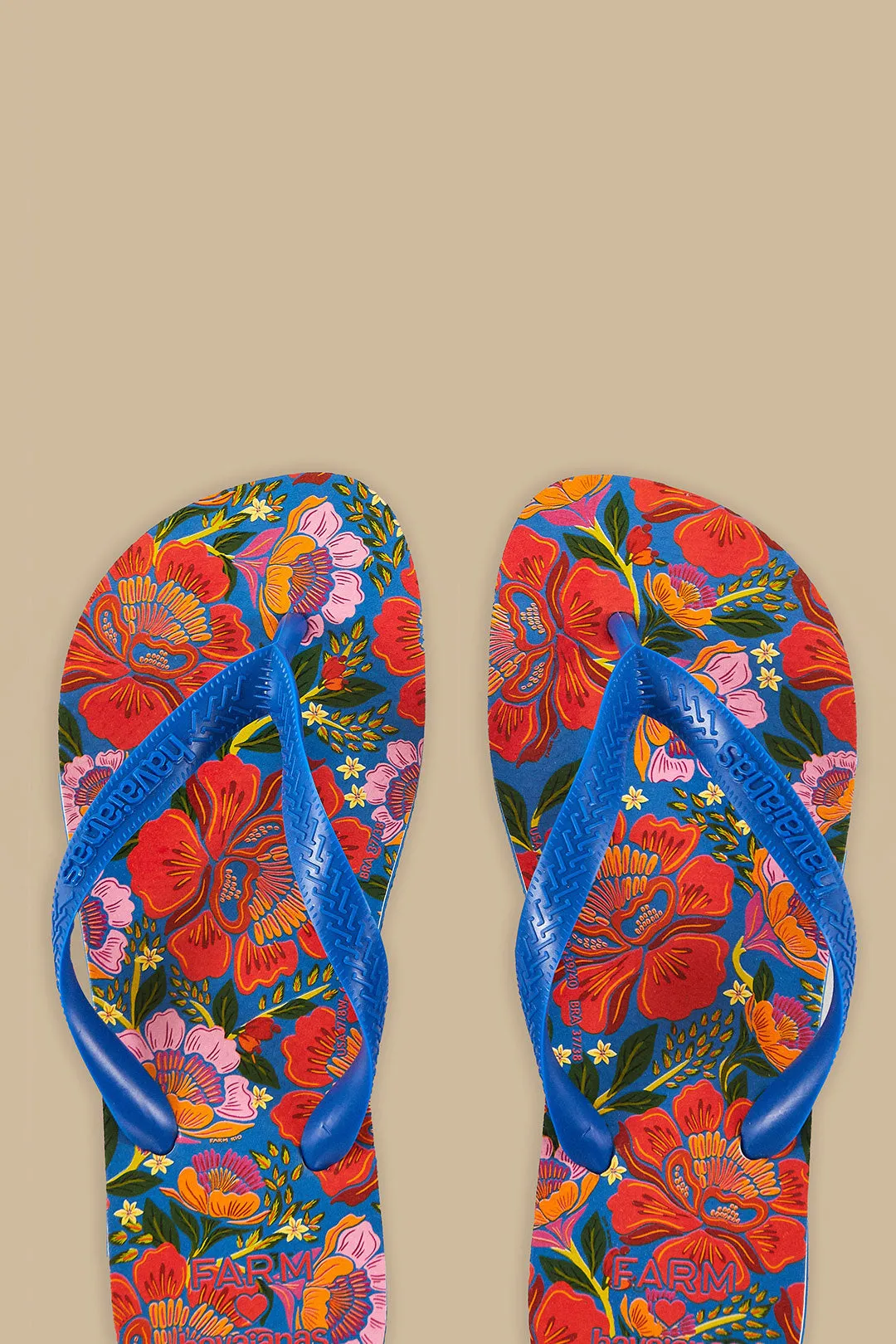 Blue Flowers Garden Havaianas Sandals