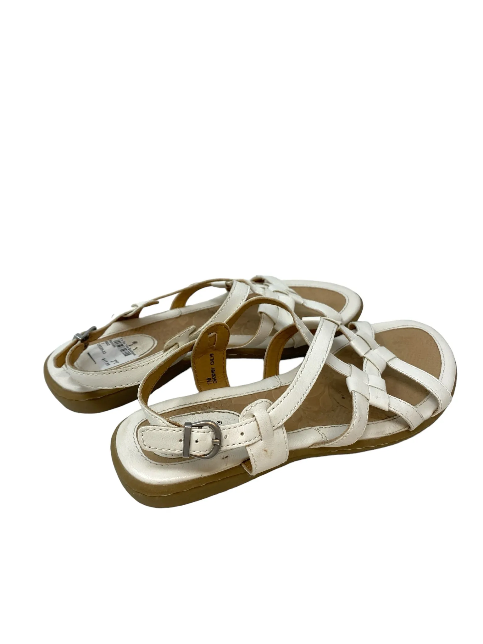 BOC Women Size 7 White Sandals