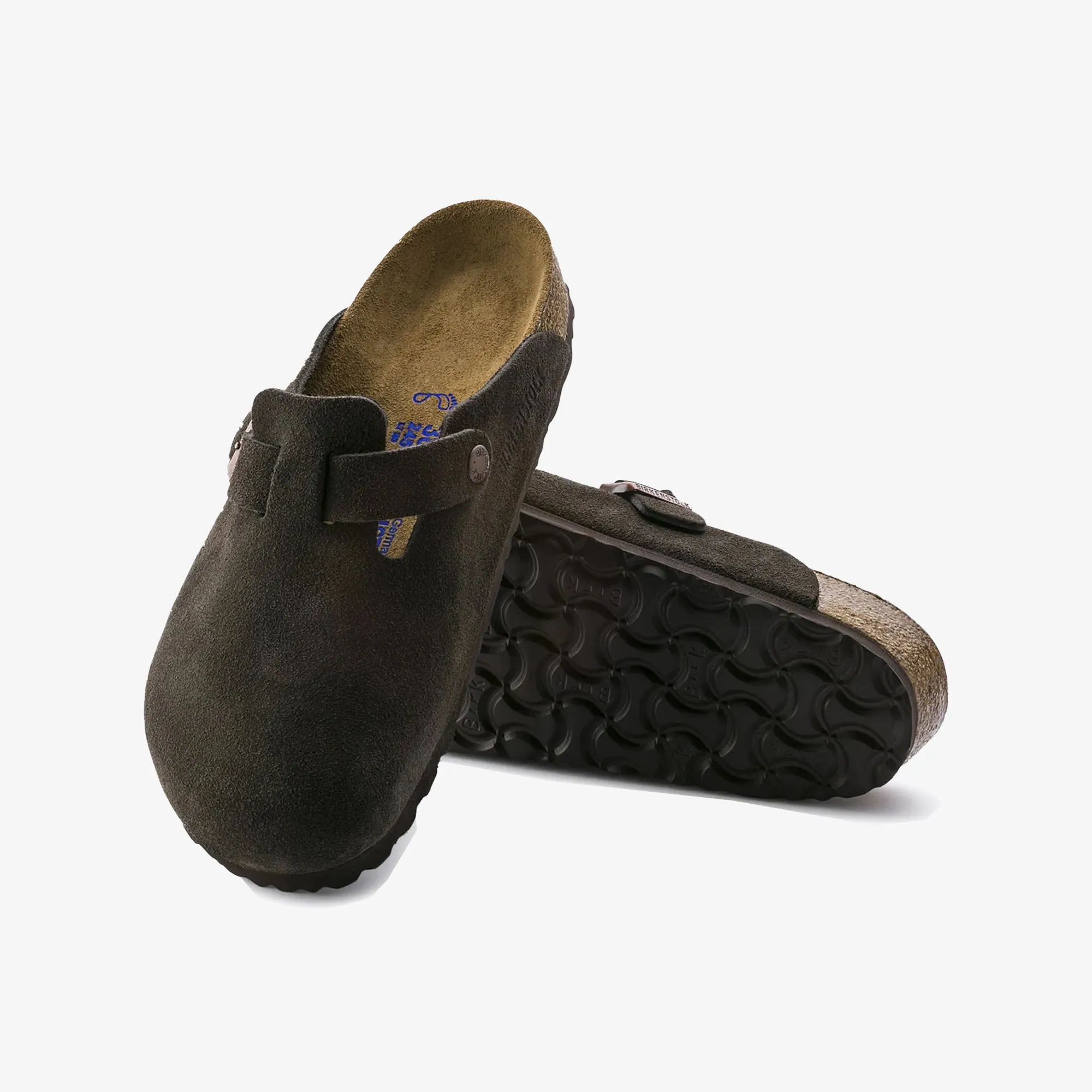 BOSTON SOFT FOOTBED SUEDE LEATHER 'BROWN'