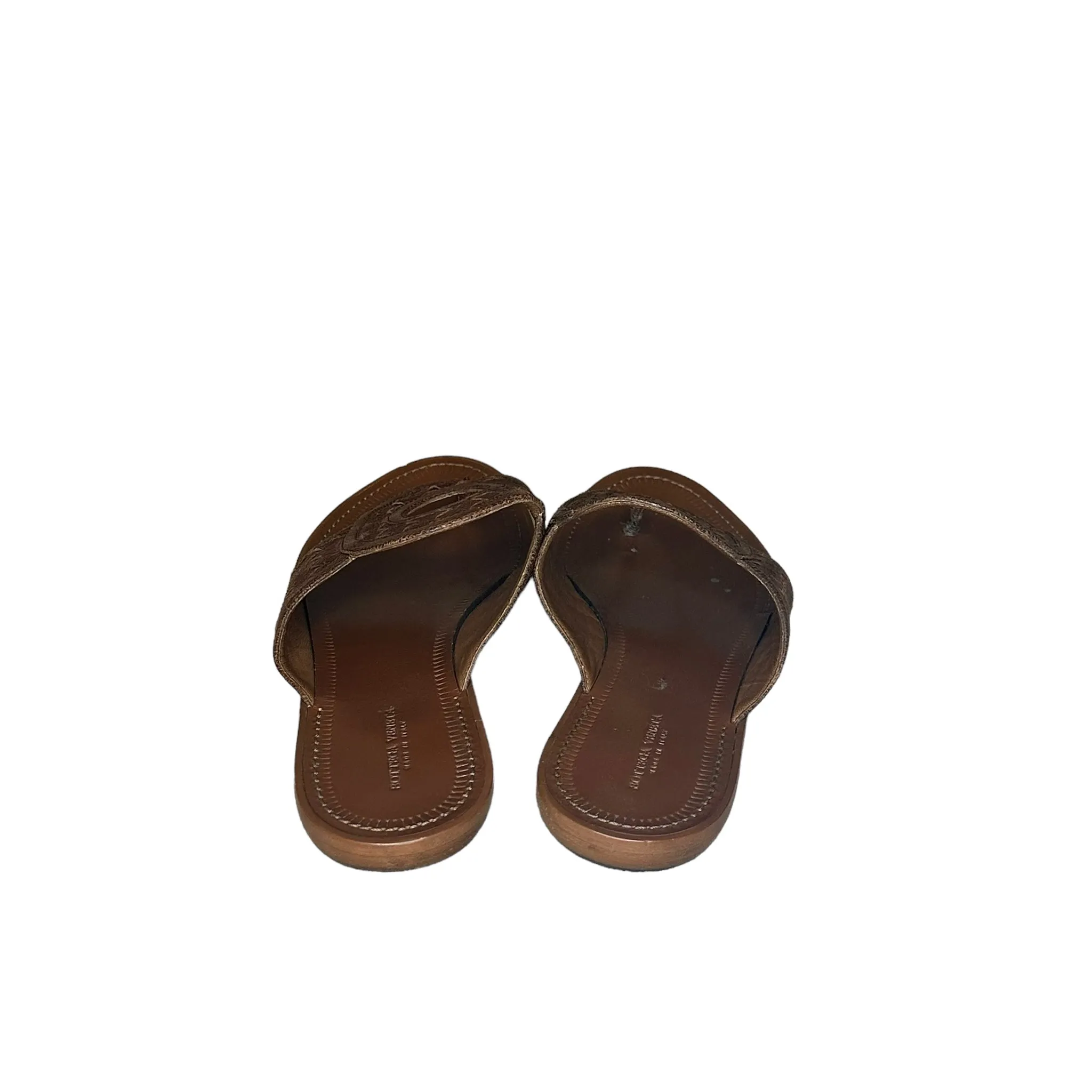 Bottega Veneta Brown Leather Sandals