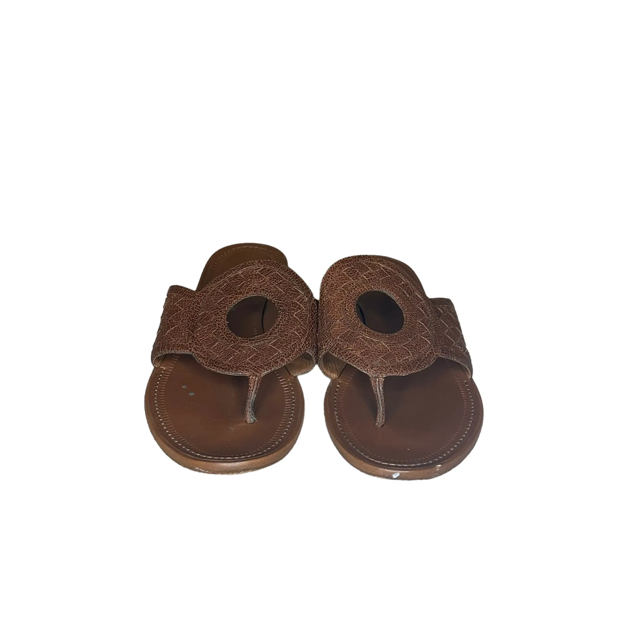 Bottega Veneta Brown Leather Sandals