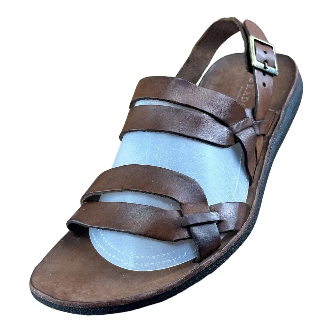 Brador Vero Cuoio Sandals Vintage effect Men Brown eather 8.5-9| 42