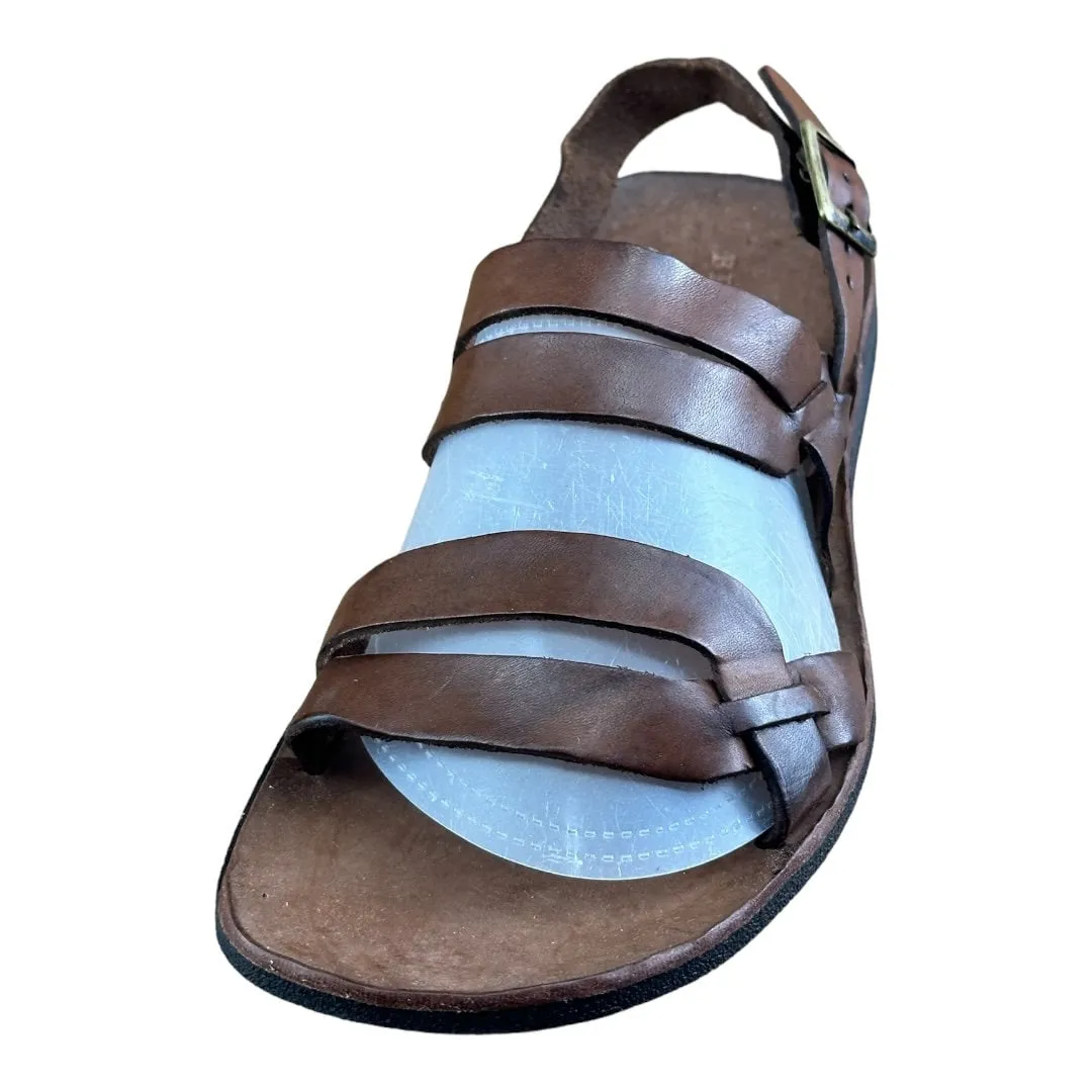 Brador Vero Cuoio Sandals Vintage effect Men Brown eather 8.5-9| 42